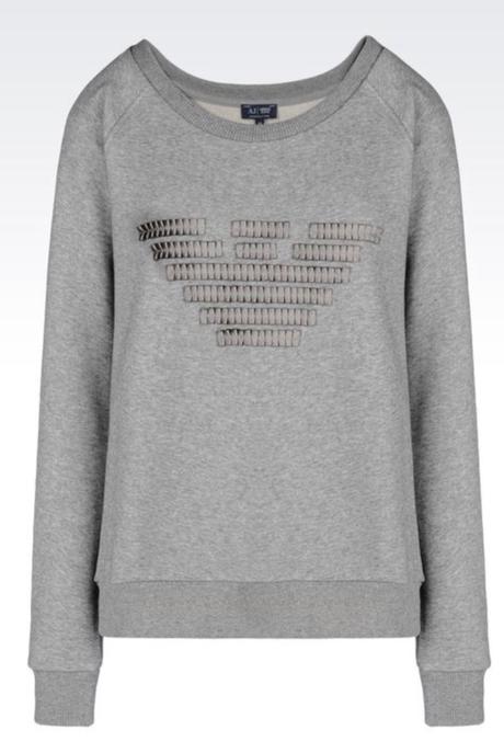Armani mikina xs šedá logo original, armani,xs