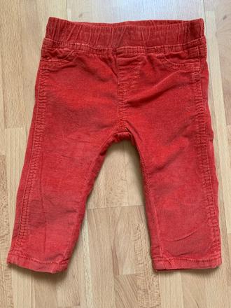 Zara oranžové nohavice, zara,68