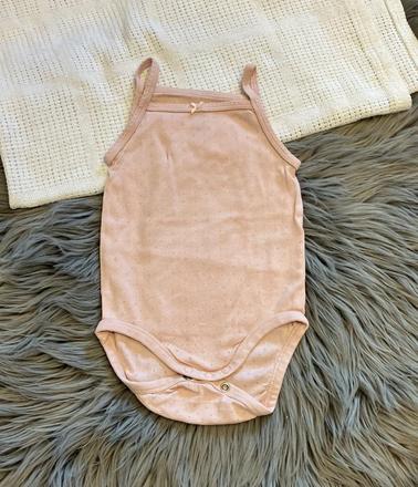 Dievčenské body s mašličkou ružové h&m (74), h&m,74