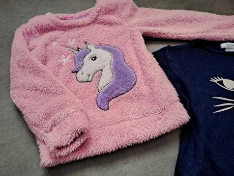 Huňaté svetre 110/116, 116