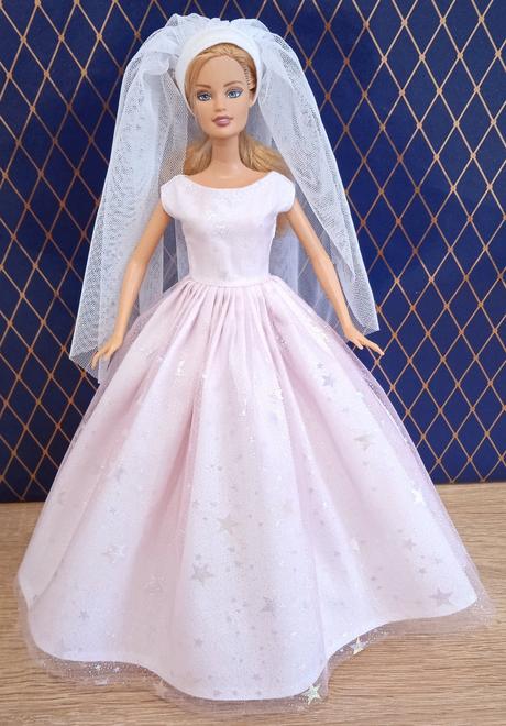 Svadobné šaty pre barbie, 