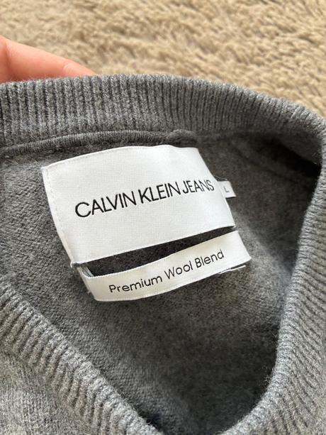 Calvin klein vlneny sveter, calvin klein,l
