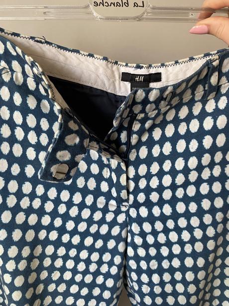 Bodkovane letné nohavice, h&m,s