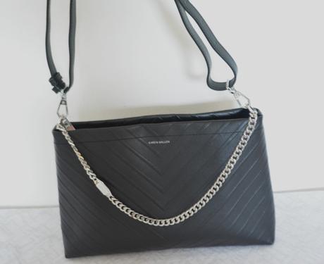 Elegantná kožená kabelka karen millen, 