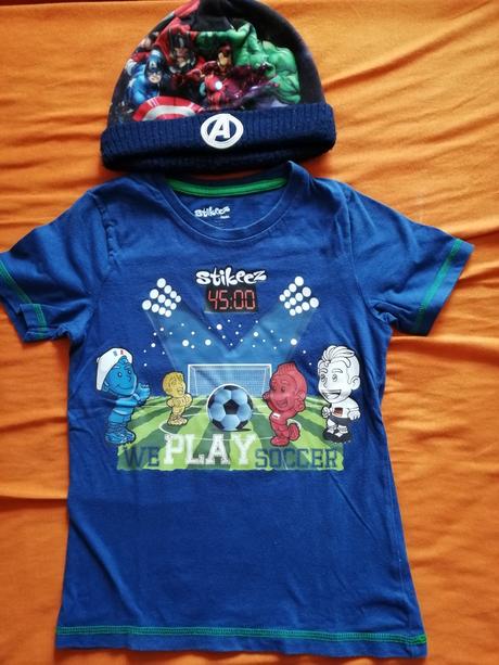 3ks tričko+čiapka, tesco,110