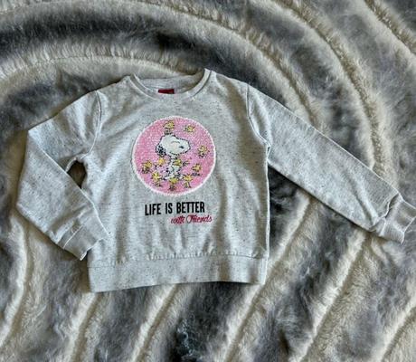 Mikina s premenným obrázkom peanuts, peanuts,128