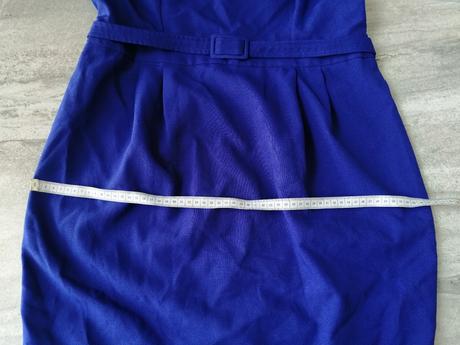 Modré šaty asos, v42-44, kráľovská modrá, 42