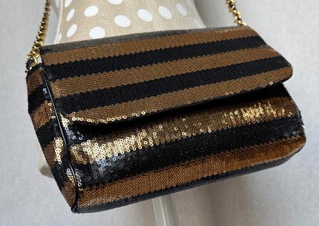 Carolina herrera 212 vip zlato-čierna kabelka, 