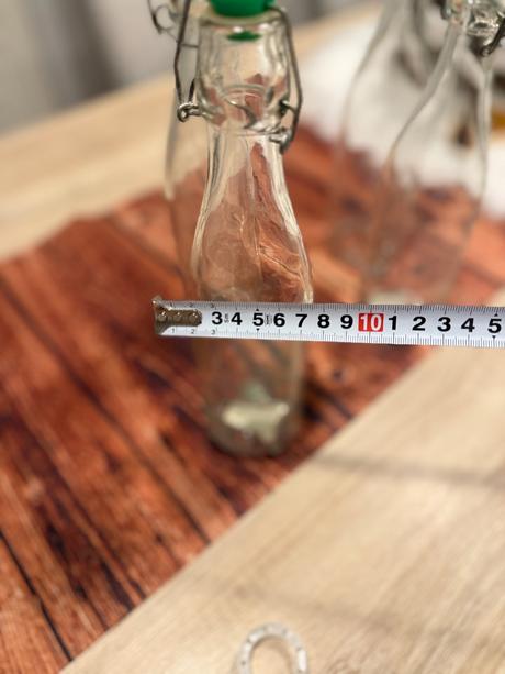 Sklenené fľaše so zatváraním 4 kusy,