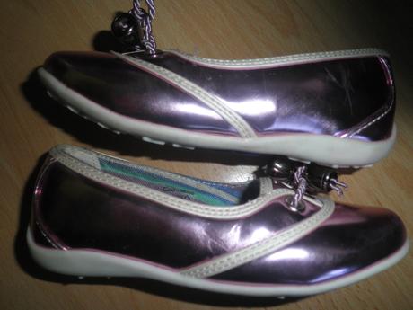 Ružové lesklé balerínky original marines, 24