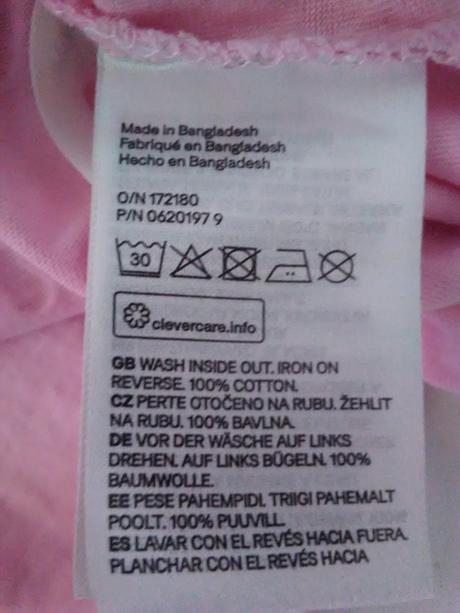 Ružové dievčenské šaty s jednorozcami, h&m,140
