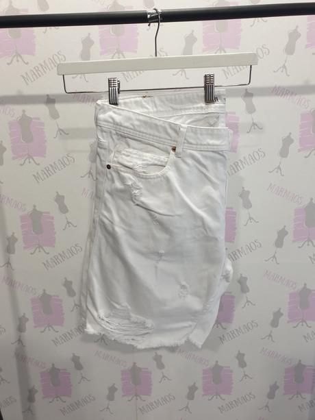 Zara biele rifľové kraťasy xxl, zara,xxl
