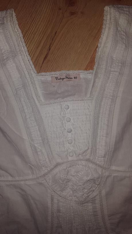 Biela vyšívaná tunika/šaty, 40