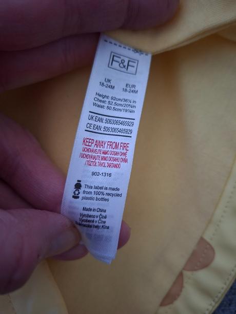 Bunda do dažďa č.92, f&f,92