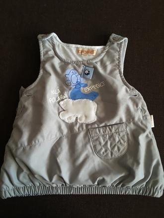 Zimné šatočky podšité s medvedikom, 68