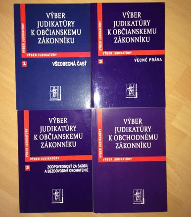 4 knihy - právo - vyber judikatury, 