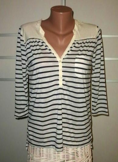 Príjemný páskovaný nátelník - veľ. s-m, h&m,s