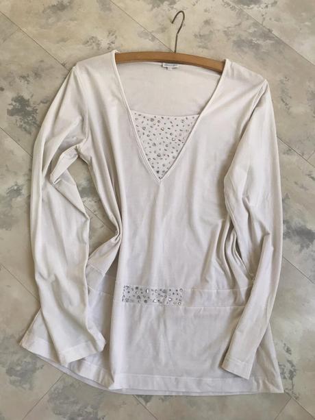 Luxusný top/ tričko s kamienkami, favab,xl