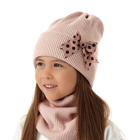 Dievčenská a dámska čiapka s nákrčníkom ajs 50232, ajs,56 / 58