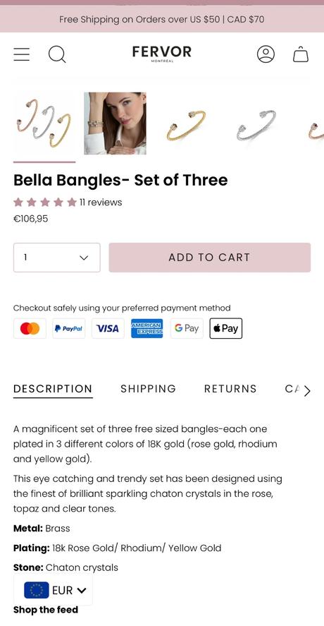 Set 3 náramkov - 18k zlato, 