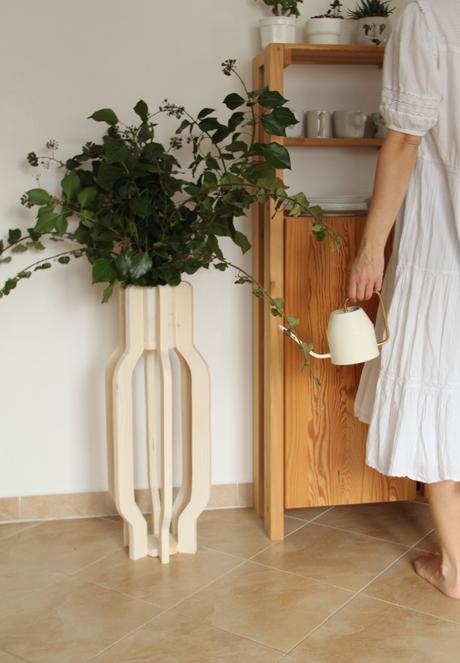 Drevená váza zo sashe.sk, 
