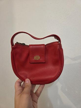 Červená malá kabelka do ruky, 