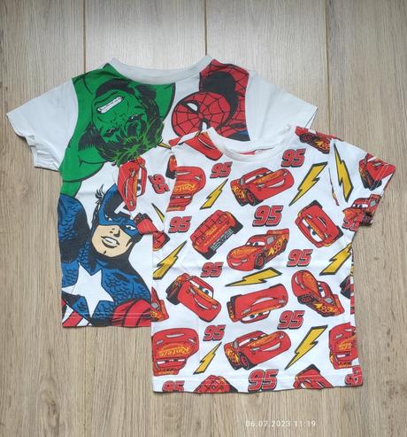 Tričká 2 ks, marvel,98