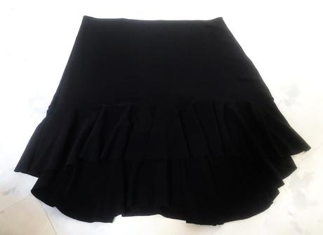 Mini latino sukňa s volánmi s/m, m