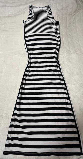 Športové pásikavé dlhé šaty zn. liu jo originál, liu jo,l