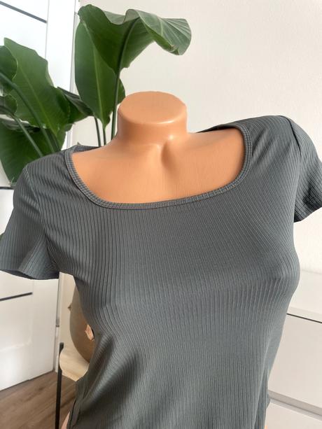 Šedý body top, m, s
