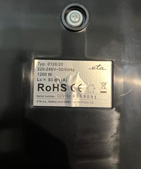 Eta gustus maximus 0128, kuchynský robot, eta