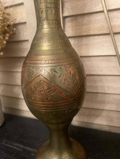 Mosadzná váza 30 cm, 