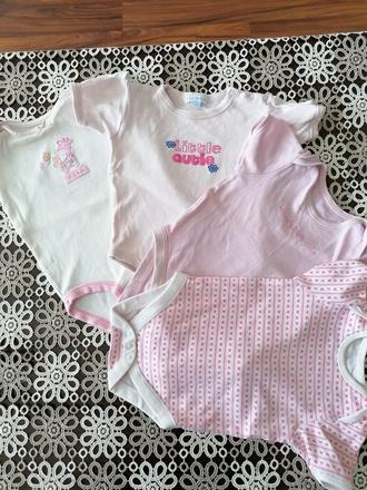 Dievčenské body 74-80 (6-12m) 4ks, 74