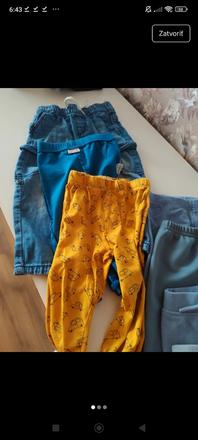 Mix nohavíc teplaky, 86–98