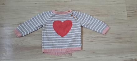 Svetrík srdiečko 68, h&m,68