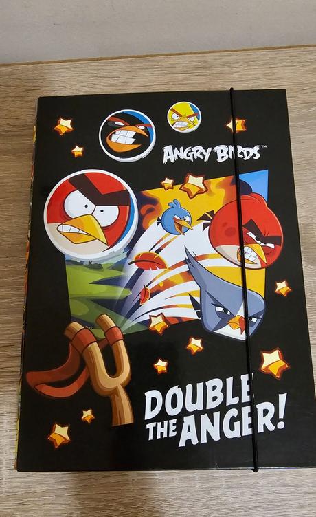 Dosky na zošity a5 angry birds nepoužívané, 