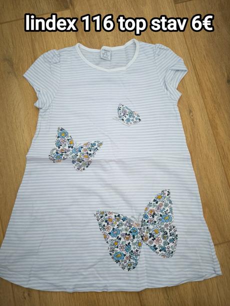 Šaty tunika lindex  s motýľom 116, lindex,116