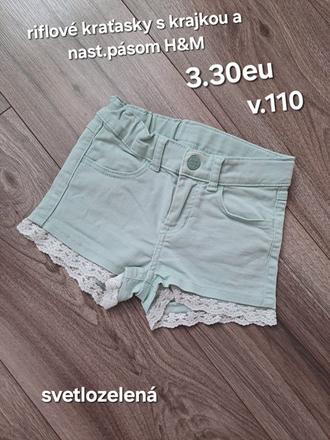 Riflové kraťasky h&m, h&m,110