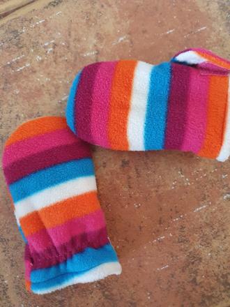 Prvé rukavičky - flísové, h&m,80