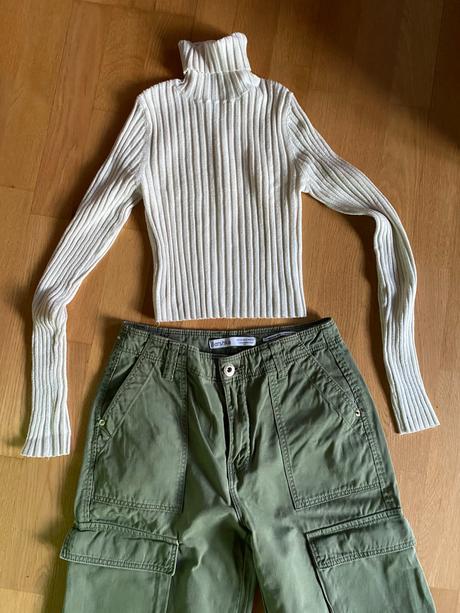 Zara rolák a nohavice bershka, zara,xs