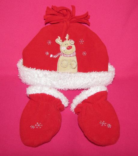 Čiapka s rukavicami, tiny ted,80