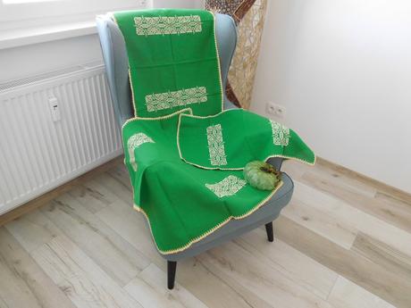 Set obrusov zelená, 