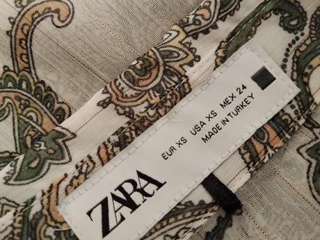 Zara vzorovaná košeľa paisley, zara,xs
