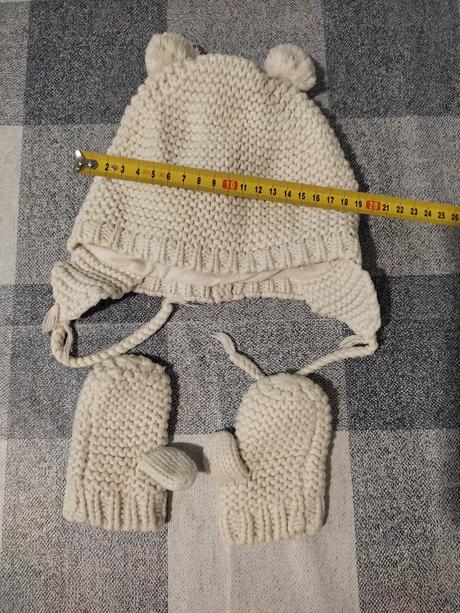 2x rukavice + ciapka set, 74