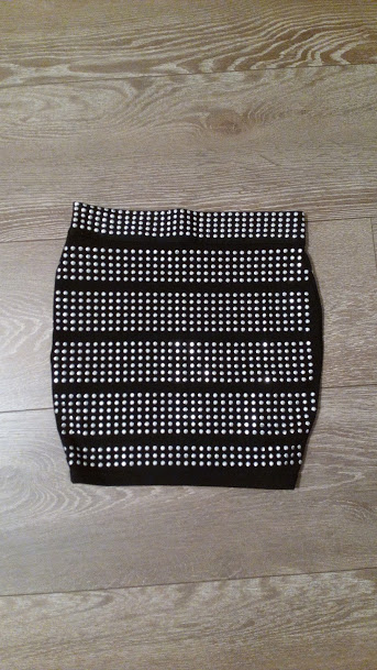 Čierna minisukňa, xs