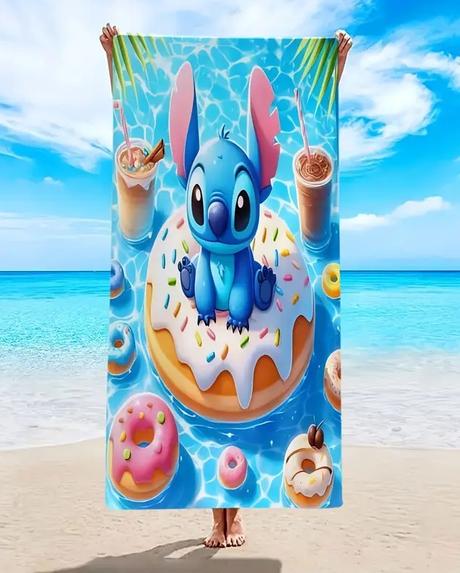 Osuška 70x150 lilo a stitch donut (rýchloschnúca),