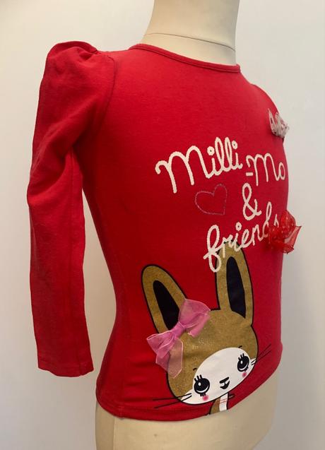 H&m červené tričko milli-mo, h&m,98