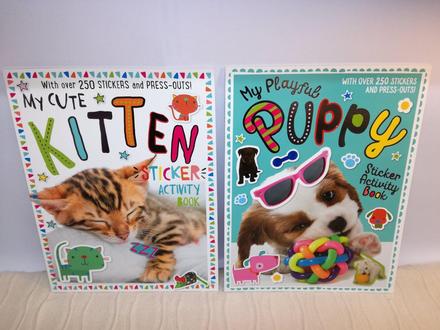 My playful puppy / my cute kitten stickers,