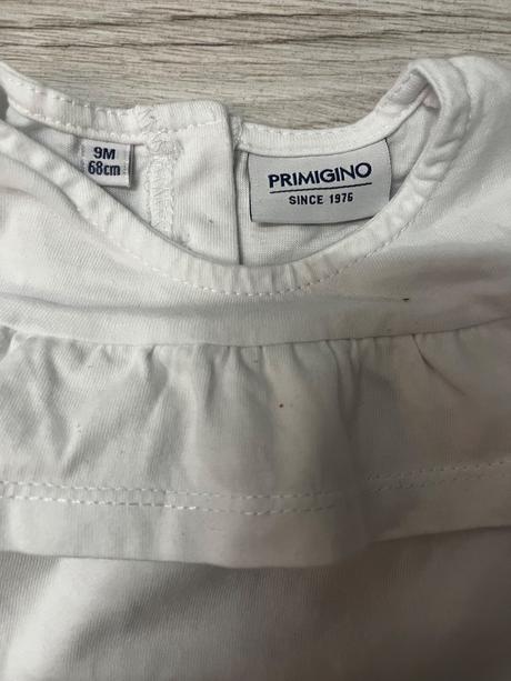 Talianske biele tričká v top stave, primigi,68