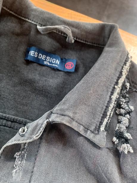 Pánska roztrhaná džínsová bunda, xxl